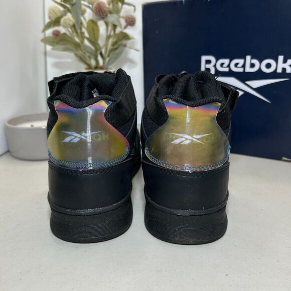 Reebok Work Hi-Top Sneakers Non-metal Safety Composite Toe RB494 Black Women 10W - Picture 5 of 9
